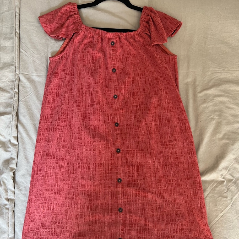 Madewell Texture & Thread Off-the-Shoulder Dress